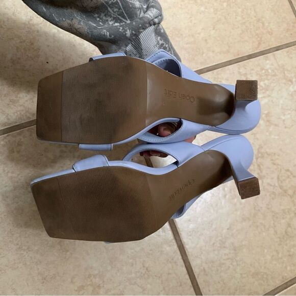 Open Edit Nordstrom Light Blue Heels size 8.5 - Picture 6 of 7
